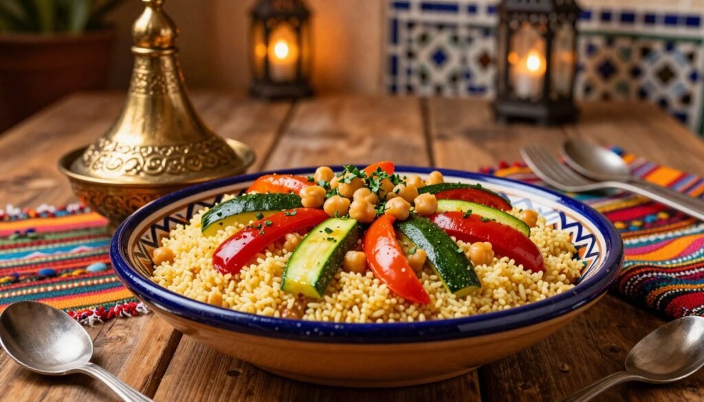 Moroccan couscous dish