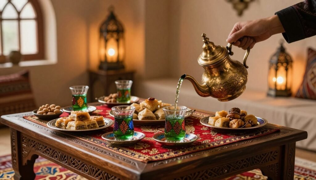 Moroccan tea ceremony Moroccan tea ceremony